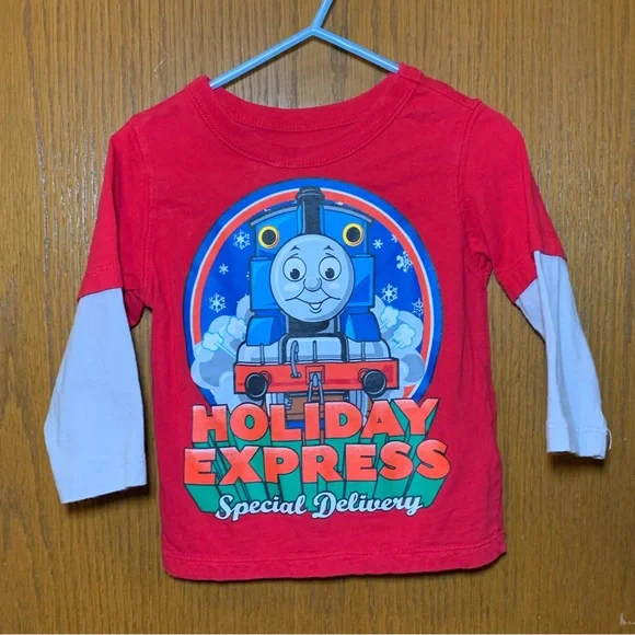 Vintage Thomas & Friends “Holiday Express Special Delivery” Shirt – 18M (2010) - Picture 3 of 9